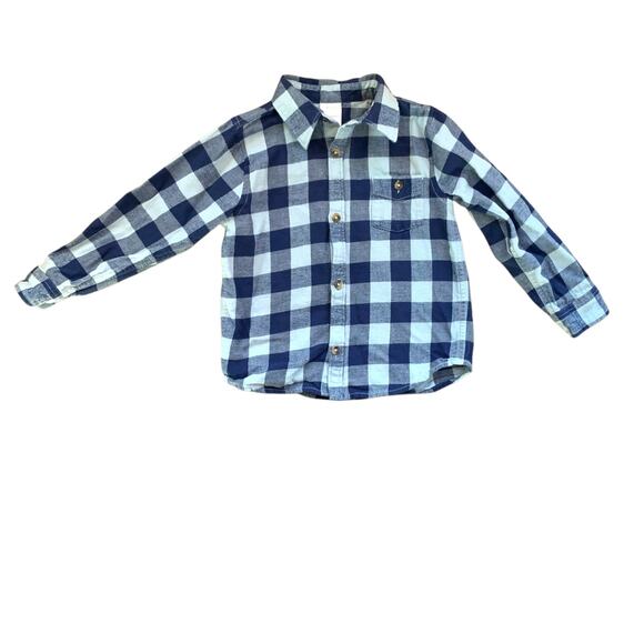Hanna Andersson Flannel Checkered Shirt - Picture 1 of 7